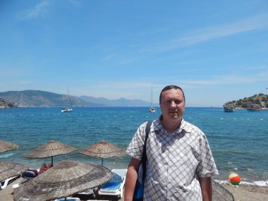 Marmaris, Türkiye - 10 Haziran 2016: Model Oleg Prokopenko n