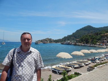 Marmaris, Türkiye - 10 Haziran 2016: Model Oleg Prokopenko n