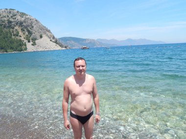 Marmaris, Türkiye - 10 Haziran 2016: Model Oleg Prokopenko n