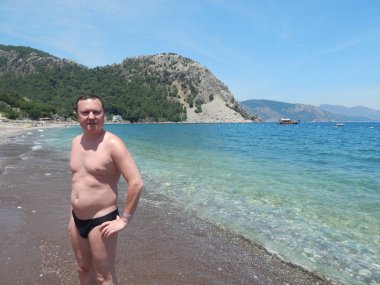 Marmaris, Türkiye - 10 Haziran 2016: Model Oleg Prokopenko n