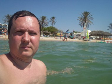 Nabil, Tunus - 21 Haziran 2013: Model Oleg Prokopenko re