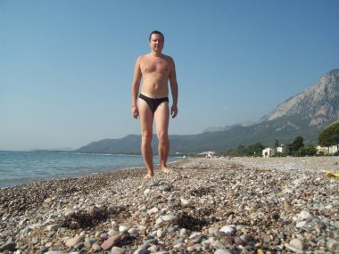 Antalya, Türkiye - 24 Haziran 2013: Model Oleg Prokopenko re