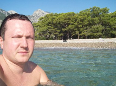 Antalya, Türkiye - 24 Haziran 2013: Model Oleg Prokopenko re