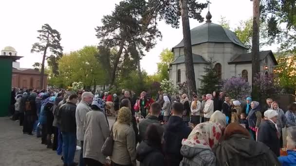 乌克兰基辅 2016年5月1日 乌克兰东正教会的复活节庆祝活动 — 图库视频影像