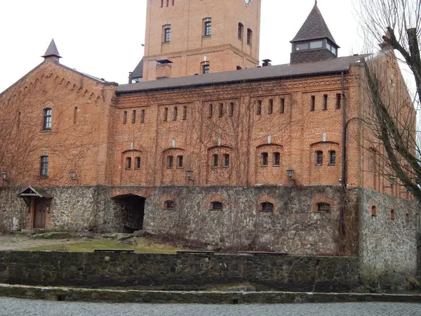 Architecture of medieval castle details and elements — Stock Photo, Image