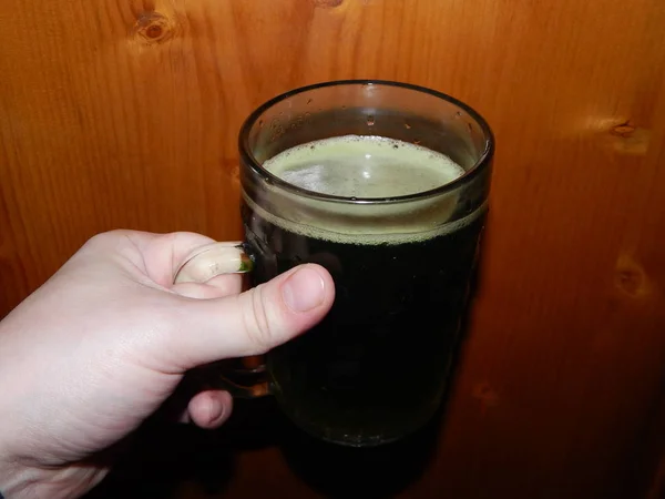 Zöld sör, a st. patrick's day — Stock Fotó
