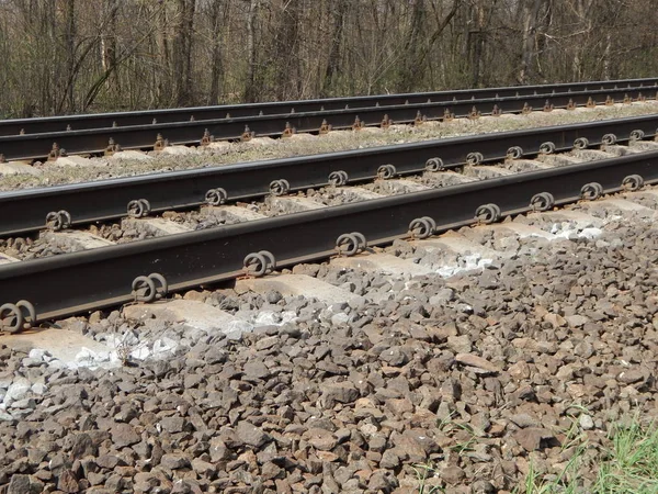 Wyposażenie i infrastruktura kolejowa — Zdjęcie stockowe