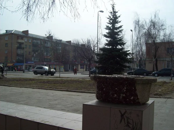 Vyshneve, Ukrayna - 2 Nisan 2011. Şehirde sokaklarda insanlar — Stok fotoğraf