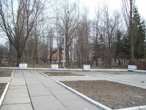 Brovary, Ukrayna - 2 Nisan 2011. Şehirde sokaklarda insanlar