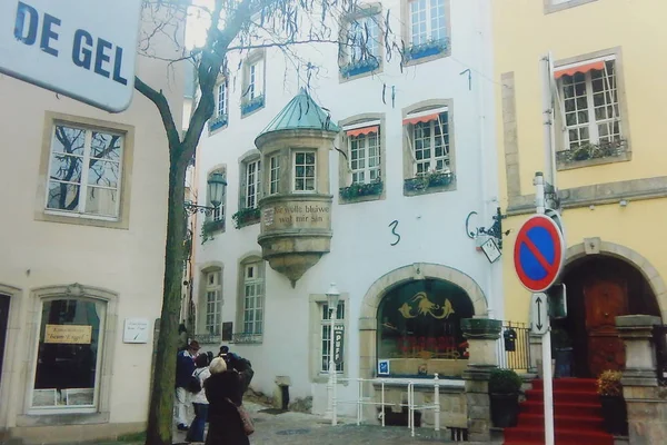 Luxemburg stad, Luxemburg-24 december 2007: architectuur an — Stockfoto