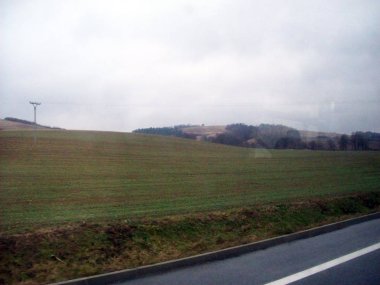 Highway E50, Slovakya - 2 Ocak 2012: Tarihi yerler ve peyzaj