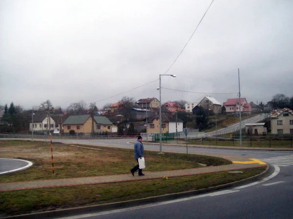 Autostrada E50, Słowacja-2 stycznia 2012: zabytki i krajobraz — Zdjęcie stockowe