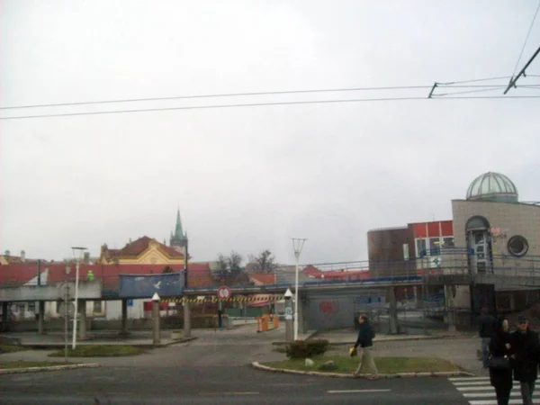 HIGHWAY E50, SLOVAKIA - JANUARY 2, 2012: Landmarks and landscape — Stock Photo, Image