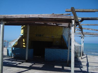 Durres, Arnavutluk - 25 Mayıs 2017: Mimarlık, peyzaj ve natu