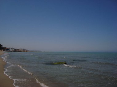 Durres, Arnavutluk - 25 Mayıs 2017: Mimarlık, peyzaj ve natu