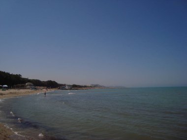 Durres, Arnavutluk - 25 Mayıs 2017: Mimarlık, peyzaj ve natu