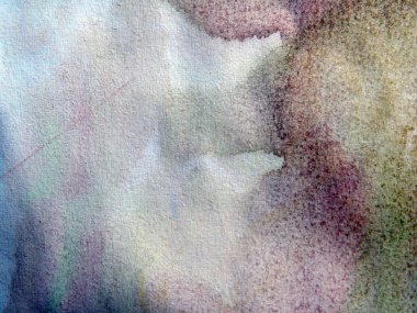 Suluboya çizimler beyaz kağıt arka plan üzerine çizilmiş boyalar