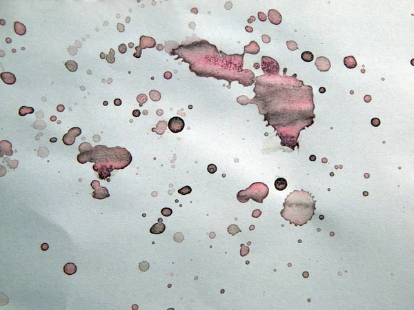 Suluboya çizimler beyaz kağıt arka plan üzerine çizilmiş boyalar