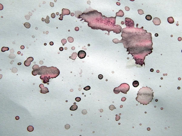 Suluboya çizimler beyaz kağıt arka plan üzerine çizilmiş boyalar