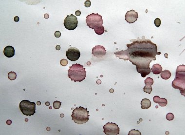 Suluboya çizimler beyaz kağıt arka plan üzerine çizilmiş boyalar