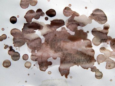 Suluboya çizimler beyaz kağıt arka plan üzerine çizilmiş boyalar