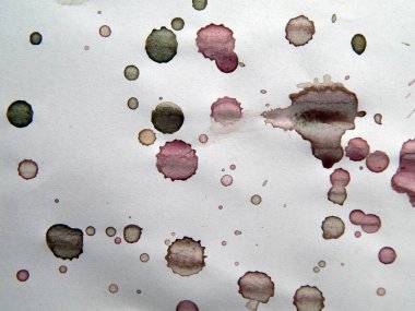 Suluboya çizimler beyaz kağıt arka plan üzerine çizilmiş boyalar