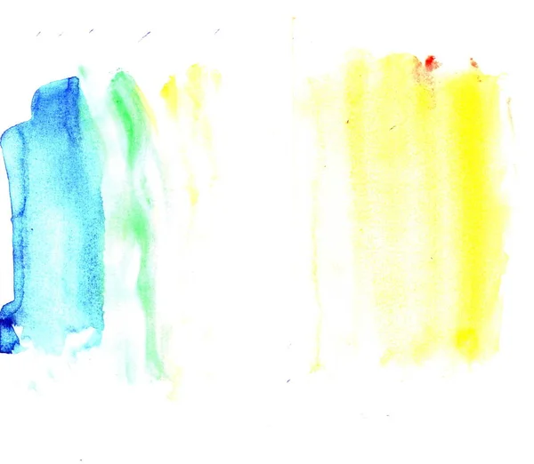 Akwarela ilustracje rysowane farby na białym tle papieru — Zdjęcie stockowe