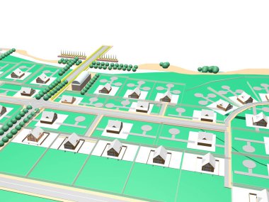 Mimarlık projesi 3d model vizualization bina