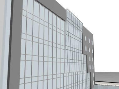 Mimarlık projesi 3d model vizualization bina