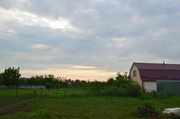 Landscapes of clouds in the countryside — Stock Photo, Image