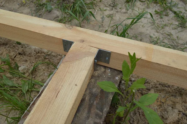 Holzkonstruktion und -einheiten — Stockfoto