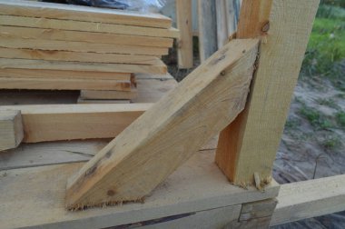 Bir ağaçtan düğüm ler ve tasarımlar oluşturmak, bir çerçevenin sabitlemesi