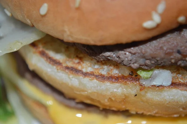 Vários fast food close up de alimentos — Fotografia de Stock
