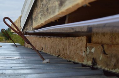 Çatı yalıtımı için polivinil klorür soffits