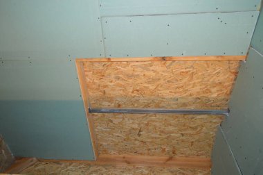 Alçıpan için askıda yapı nın montajı