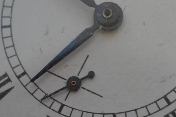 Uhrwerk und Details in Nahaufnahme aufgenommen — Stockfoto
