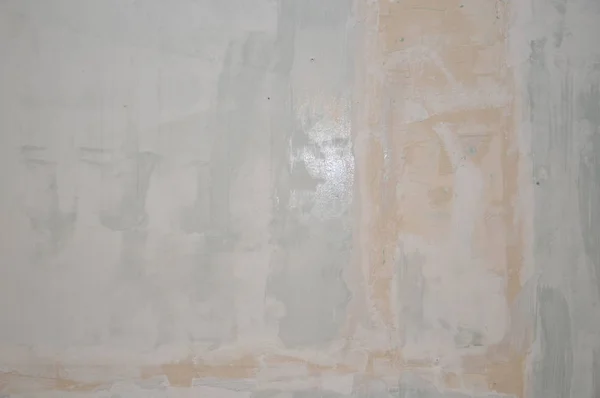Wandmalerei im Innenraum mit weißer Farbe auf Wasserbasis — Stockfoto