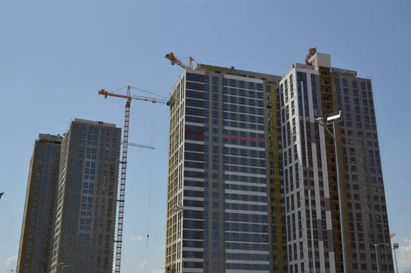 Nuevos Edificios Residenciales Barrio Infraestructura Trimestre —  Fotos de Stock