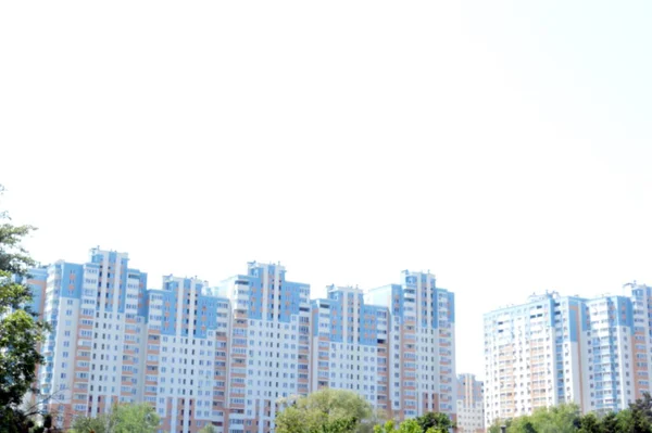 Lakóépületek Környéken Infrastruktúra Negyedévben — Stock Fotó