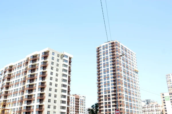 New Residential Buildings Neighborhood Infrastructure Quarter — Stock Photo, Image