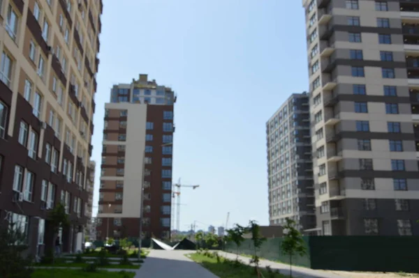 Nuevos Edificios Residenciales Barrio Infraestructura Trimestre — Foto de Stock