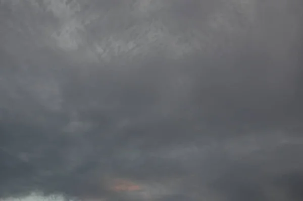 Nuvens Pôr Sol Antes Trovão Chuva — Fotografia de Stock