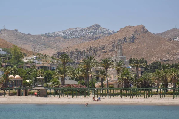 Bodrum Turquía Julio 2020 Panorama Bahía Bagla Mar Egeo —  Fotos de Stock