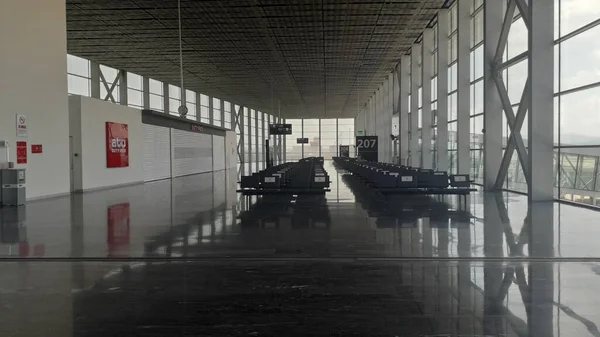 Mugla Turchia Luglio 2020 Arrivo Partenza Dell Aeroporto Bodrum — Foto Stock
