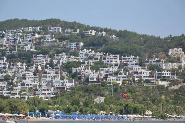 Bodrum Turkish Juli 2020 Översikt Över Staden Människor Gatorna — Stockfoto