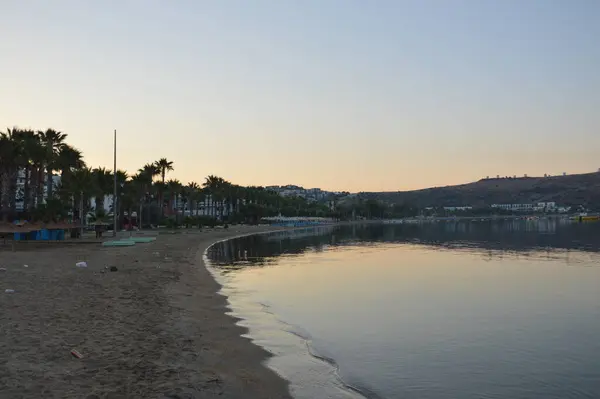 Gumbet Turkish Juli 2020 Strand Och Strandpanorama Bodrum — Stockfoto