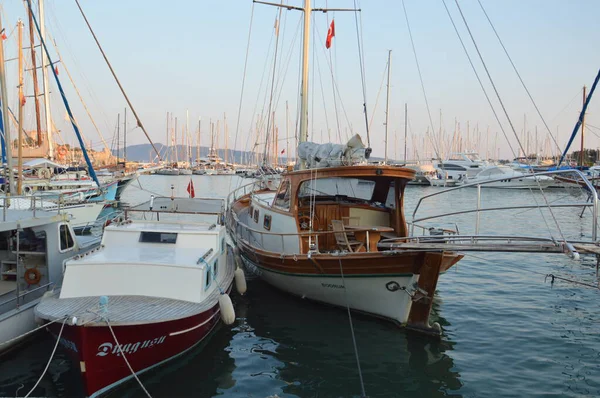 Bodrum Turquie Juillet 2020 Yachts Garés Dans Marina — Photo