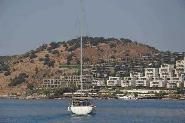 Bodrum Turkish Července 2020 Jachty Zaparkované Přístavu — Stock fotografie