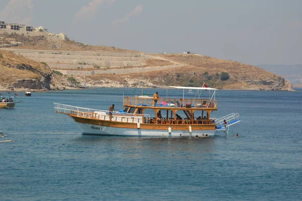 Bodrum Turkish Července 2020 Jachty Zaparkované Přístavu — Stock fotografie