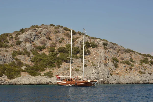Bodrum Turchia Luglio 2020 Barche Parcheggiate Nel Porto Turistico — Foto Stock